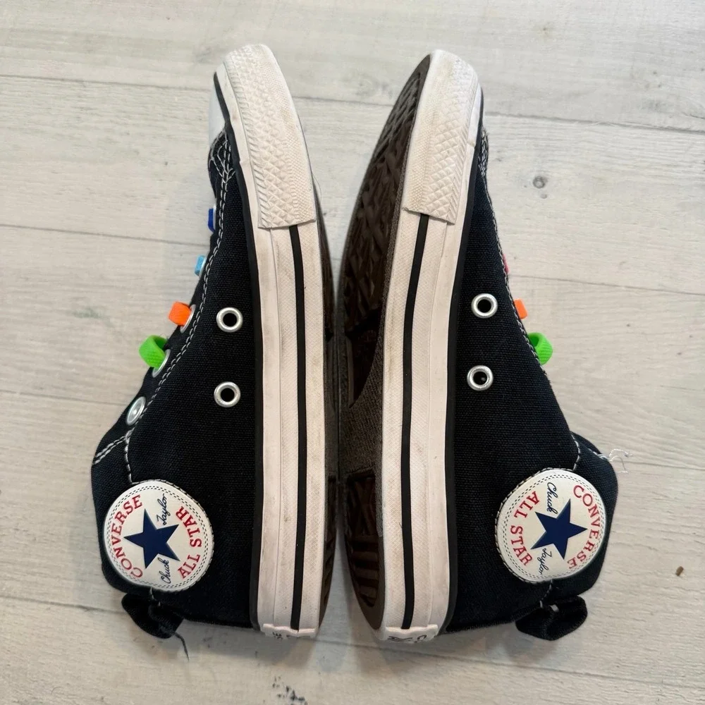 Converse kids black and white‎ sneakers kids size 13